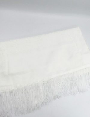 Prosop Mire pentru bărbierit, model tradițional alb, 75×36 cm – ILIF507008