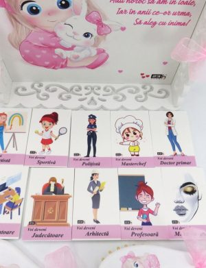 Set Tăviță Moț cu Meserii, Fetița & Iepurașul, model nepersonalizat, 13 piese – ILIF507016