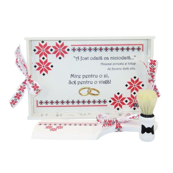 Set gătit mire, Tradițional - Soț pentru o viață, tăviță nepersonalizată 3 piese – ILIF507012