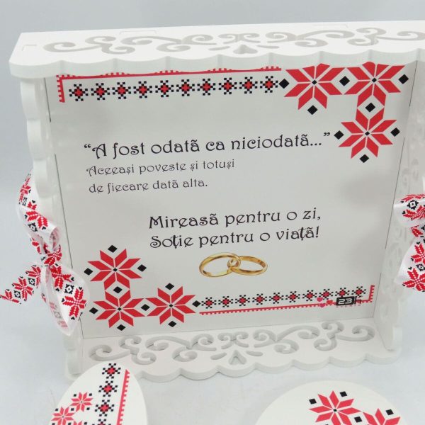 Set gătit mireasa, Tradițional - Soție pentru o viață, tăviță dantelată nepersonalizată, 3 piese - ILIF507013 - imagine 2
