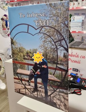 Tablou canvas personalizat cu fotografia dorită, dim. 90x 60cm – ILIF507048