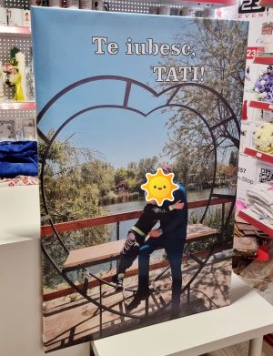 Tablou canvas personalizat cu fotografia dorită, dim. 90x 60cm – ILIF507048