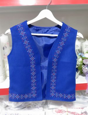 Vestă fetiță, brodată cu motive populare, croită în România – LLDJ507005