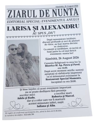 Invitatie nunta ”Ziarul de nunta” – MIBC507001