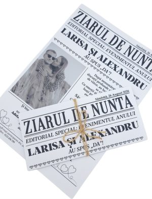 Invitatie nunta ”Ziarul de nunta” - MIBC507001