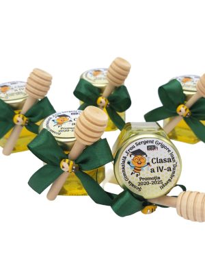 Mărturii dulci cu miere pentru scoala, model Aventură, clasa albinutelor, borcan 50 gr – DSBC507008