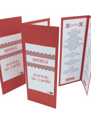 Meniu nunta, tematica traditional rosu – MIBC507025