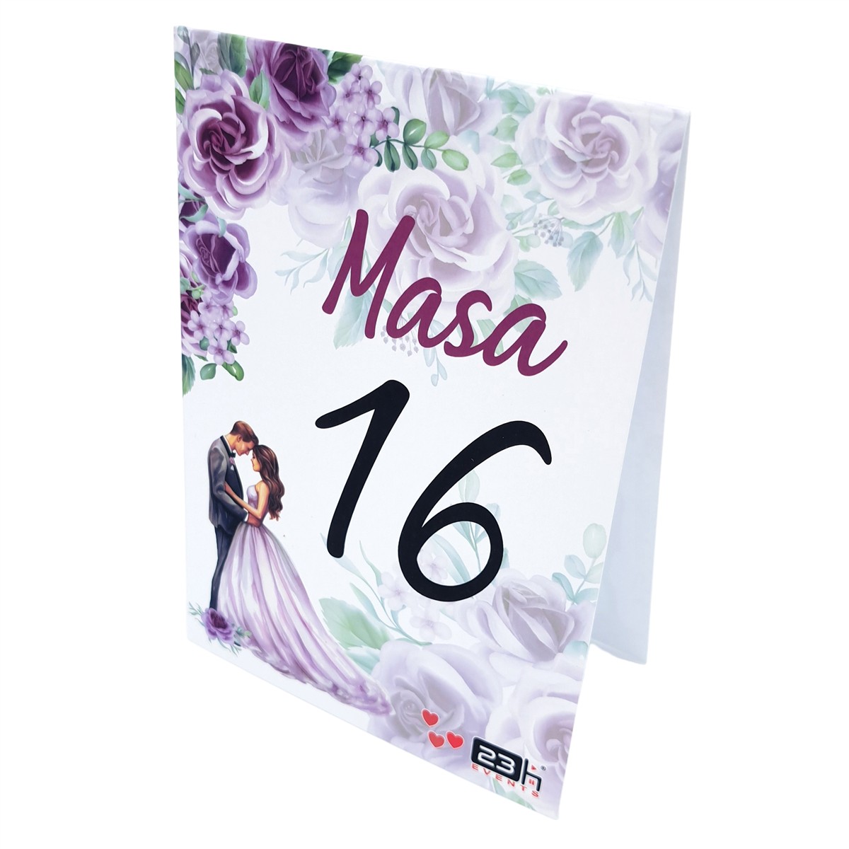numar masa nunta mov lila lavanda trandafiri cuplu miri personalizat 2