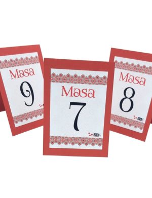 Numar masa, tematica traditional rosu – MIBC507026