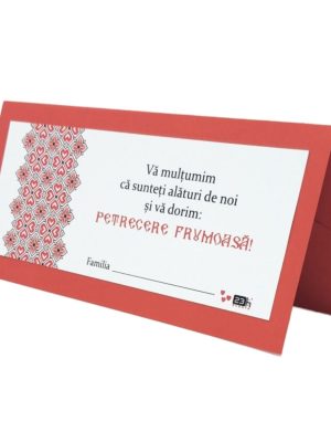 Plic de dar nunta, tematica traditional rosu – MIBC507024