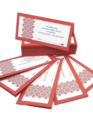 Plic de dar nunta, tematica traditional rosu – MIBC507024