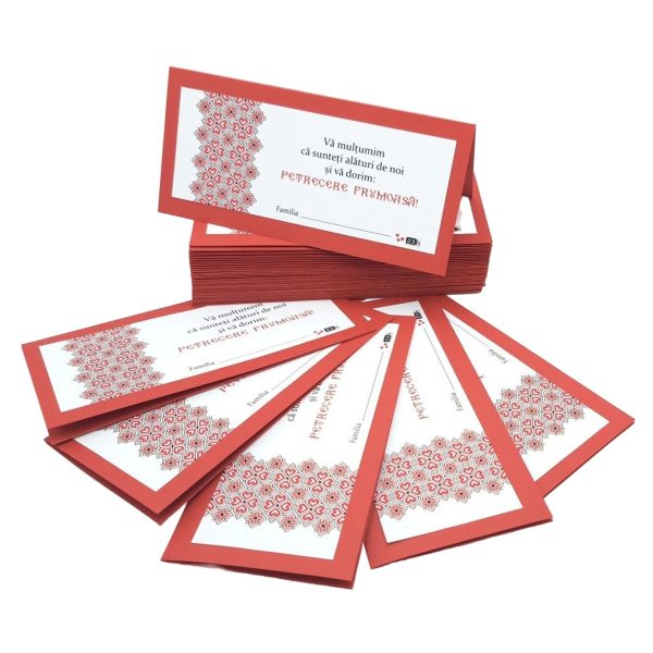Plic de dar nunta, tematica traditional rosu - MIBC507024 - imagine 3