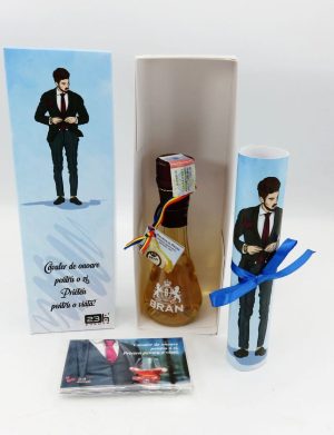 Cadou Invitație Cavaler de Onoare, Prieten pentru o viață 3, set 4 piese – ILIF508027