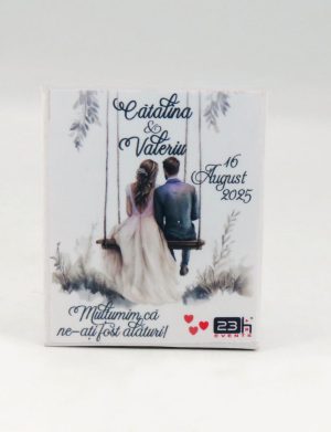 Mărturie nuntă, iconiță în cutie personalizată, Leagănul Iubirii – ILIF508030