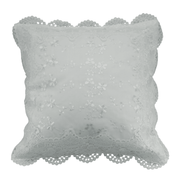 Perna gatit mireasa, alb dantelat 42x38 cm - ILIF509001