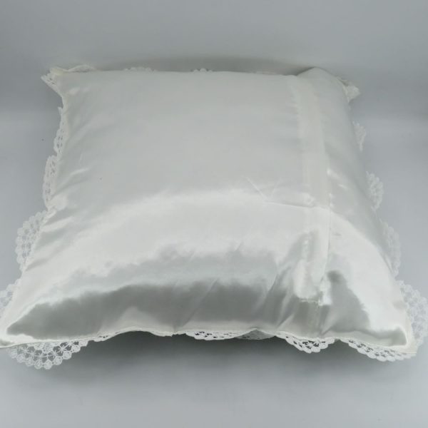 Perna gatit mireasa, alb dantelat 42x38 cm - ILIF509001 - imagine 5