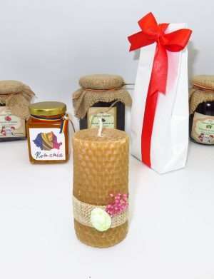 Cos cadou traditional Paste, Dulce Absolut, 7 piese, produse naturale – ILIF146