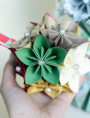 Glob flori hartie Origami