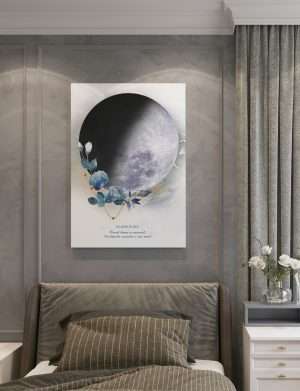 Tablou canvas Moon Art, dim. 40×60 cm, OPB1101