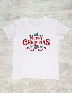 Tricou Merry Christmas 2, personalizat prin DTG – ACD11011