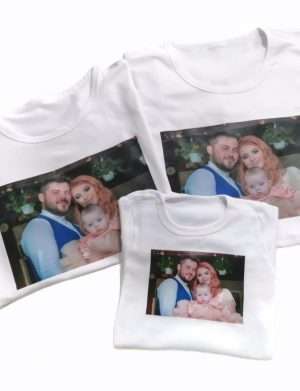 Set 3 tricouri pentru familie, personalizate prin DTG – ACD11022
