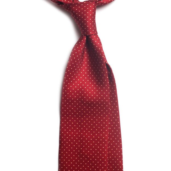 cravata 7 fold matase model polka dot c252 9029 4